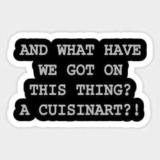 A Cuisinart! Sticker